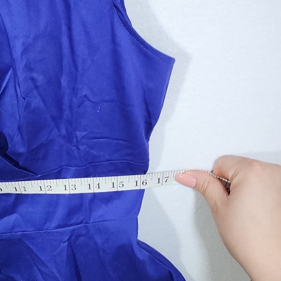 NWOT Hanpceirs Women's Cap Sleeve 1950s RetroVintage Cocktail Swing Dress Size L - Picture 5 of 9